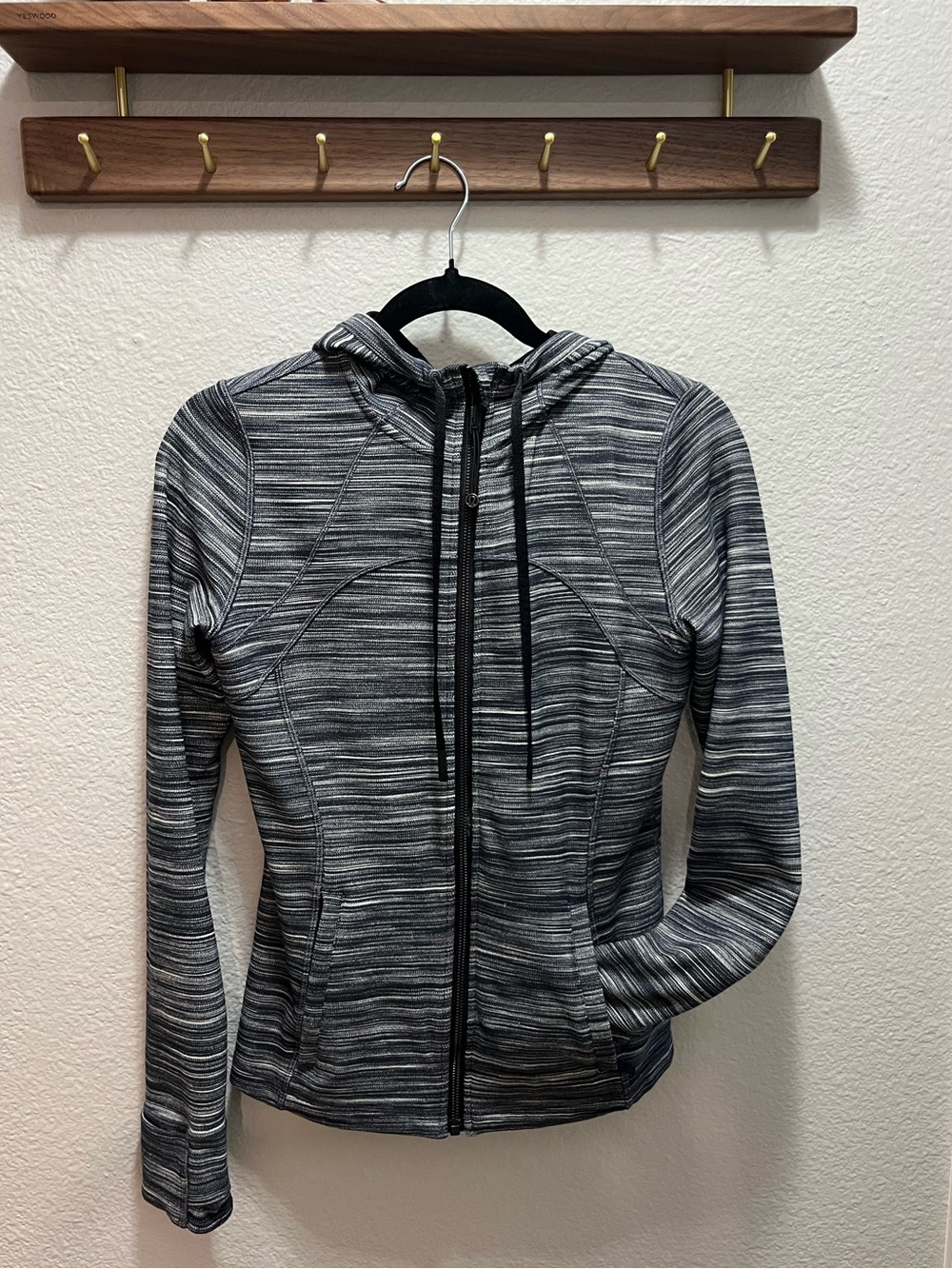 Women’s Gray Striped Lululemon Jacket